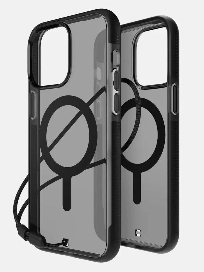 Black Smoke Ace Pro Case | BodyGuardz for iPhone 15 Series