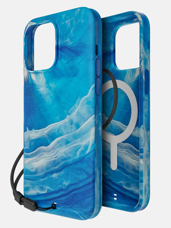 Carve MagSafe Blue Marble Carve Case | BodyGuardz for iPhone 15 Pro Max