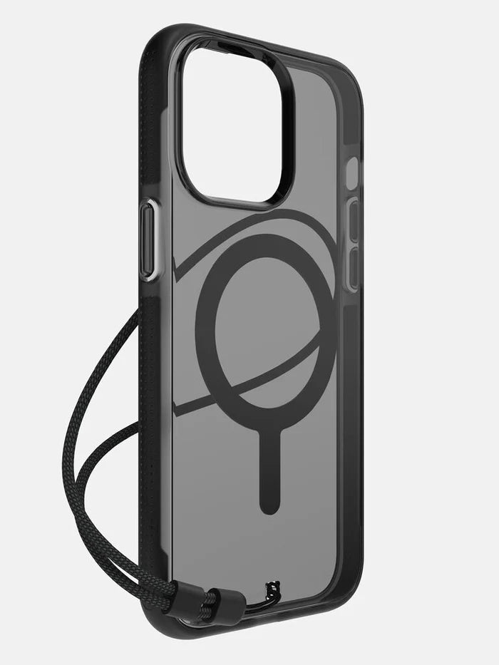 Black Smoke Ace Pro Case | BodyGuardz for iPhone 15 Series